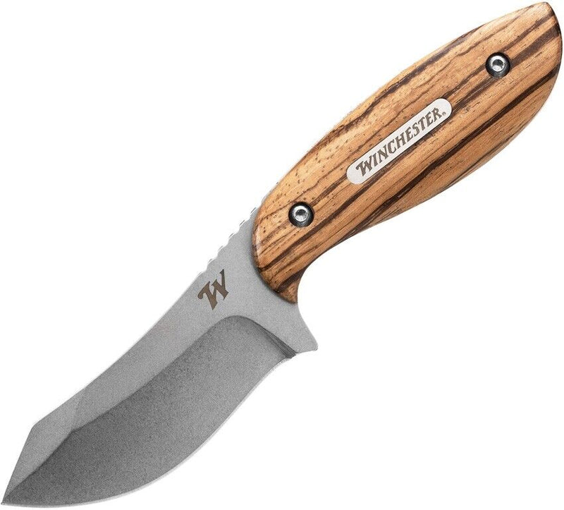 Winchester Barrens Fixed Knife 3.25" 7Cr17MoV Steel Blade Zebra Wood Handle 436 -Winchester - Survivor Hand Precision Knives & Outdoor Gear Store