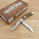 Rough Ryder Sowbelly Trapper Pocket Knife 440 Steel Blades Brown Burlap Micarta Handle 2332 -Rough Ryder - Survivor Hand Precision Knives & Outdoor Gear Store