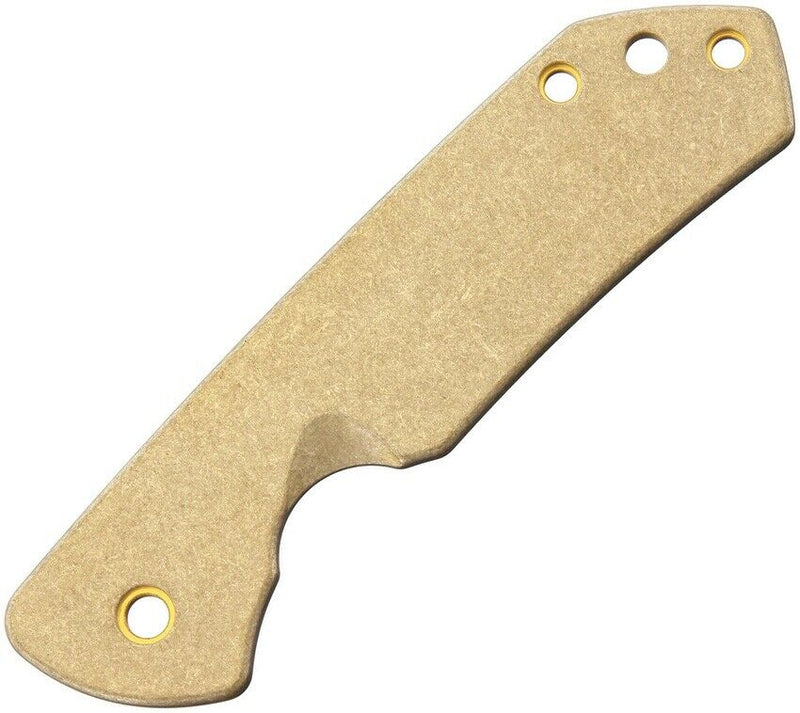 Flytanium Fits Spyderco Handle Scale Antique Stonewash Finish Brass Construction 616 -Flytanium - Survivor Hand Precision Knives & Outdoor Gear Store