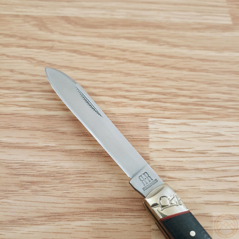 Rough Ryder Doctor's Folding Knife 440 Steel Blade Black Micarta Handle 2383 -Rough Ryder - Survivor Hand Precision Knives & Outdoor Gear Store