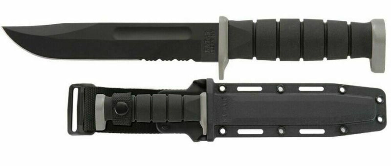 Ka-Bar Extreme Fixed Knife 7" D2 Tool Steel Blade Rubber G Thermoplastic Elastomer Handle 1282 -Ka-Bar - Survivor Hand Precision Knives & Outdoor Gear Store