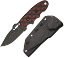TOPS CAT-Covert Fixed Knife 3.25" 1095HC Steel Full Blade Red / Black G10 Handle 200H02 -TOPS - Survivor Hand Precision Knives & Outdoor Gear Store