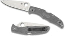 Spyderco Endura 4 Lockback Folding Knife 3.75" VG-10 Steel Blade Gray Textured FRN Handle 10FPGY -Spyderco - Survivor Hand Precision Knives & Outdoor Gear Store