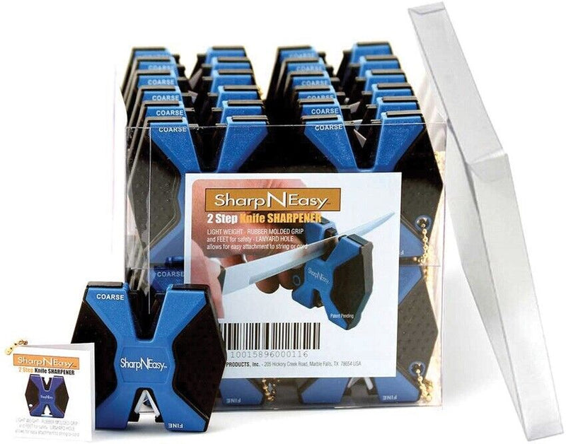 AccuSharp Sharp-n-Easy Display With 12 Sharpeners Rubberized Grip Pre-Angled Rod 334CD -AccuSharp - Survivor Hand Precision Knives & Outdoor Gear Store