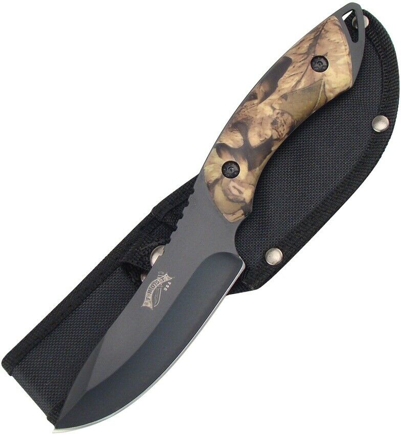 Frost Cutlery The Whistler Fixed Knife 4.5" Stainless Steel Blade Synthetic Handle 16920CAB -Frost Cutlery - Survivor Hand Precision Knives & Outdoor Gear Store