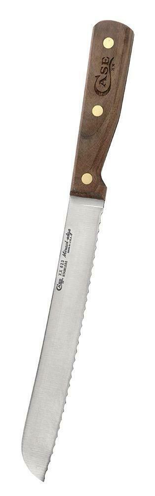 Case XX Household Slicer Knife 8" Stainless Full Tang Blade Solid Walnut Handle 07318 -Case Cutlery - Survivor Hand Precision Knives & Outdoor Gear Store