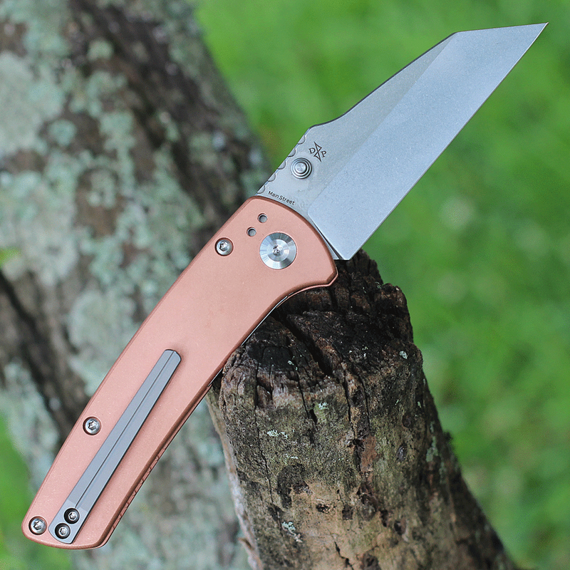 Kansept Knives Main Liner Folding Knife 3.5" 154CM Steel Blade Copper Handle 1015B5 -Kansept Knives - Survivor Hand Precision Knives & Outdoor Gear Store