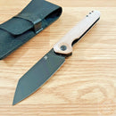 Kansept Knives Bulldozer Folding Knife 3.75" D2 Tool Steel Blade Brown Micarta Handle 1028A1 -Kansept Knives - Survivor Hand Precision Knives & Outdoor Gear Store