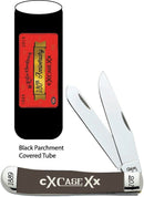 Case XX 130th Anniversary Trapper Pocket Knife Stainless Steel Blades Bone Handle 130SBRL -Case Cutlery - Survivor Hand Precision Knives & Outdoor Gear Store