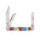 Rough Ryder Small Stockman Pocket Knife Stainless Steel Blades Turquoise/Stone Handle 2408 -Rough Ryder - Survivor Hand Precision Knives & Outdoor Gear Store