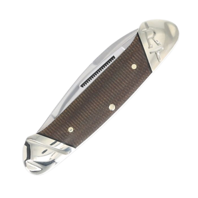 Rough Ryder Canoe Pocket Knife 440 Steel Spear/Pen Blades Brown Burlap Micarta Handle 2331 -Rough Ryder - Survivor Hand Precision Knives & Outdoor Gear Store