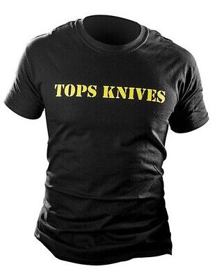 TOPS T-Shirt Tribal Art Yellow Logo On Front Flame Knife Artwork On Back Cotton TSYBTAXL -TOPS - Survivor Hand Precision Knives & Outdoor Gear Store
