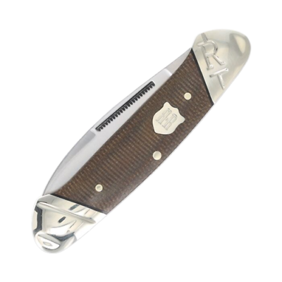 Rough Ryder Canoe Pocket Knife 440 Steel Spear/Pen Blades Brown Burlap Micarta Handle 2331 -Rough Ryder - Survivor Hand Precision Knives & Outdoor Gear Store