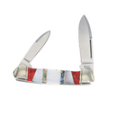 Rough Ryder Canoe Pocket Knife Stainless Steel Blades Stone/Abalone/MOP Handle 2402 -Rough Ryder - Survivor Hand Precision Knives & Outdoor Gear Store