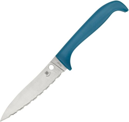 Spyderco Counter Puppy Kitchen Knife 3.5" 7Cr17MoV Steel Blade Blue Plastic Handle K20SBL -Spyderco - Survivor Hand Precision Knives & Outdoor Gear Store