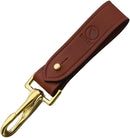 Casstrom Quick Release Belt Loop w/Hook Brass Clasp Brown Leather Construction I11525 -Casstrom - Survivor Hand Precision Knives & Outdoor Gear Store