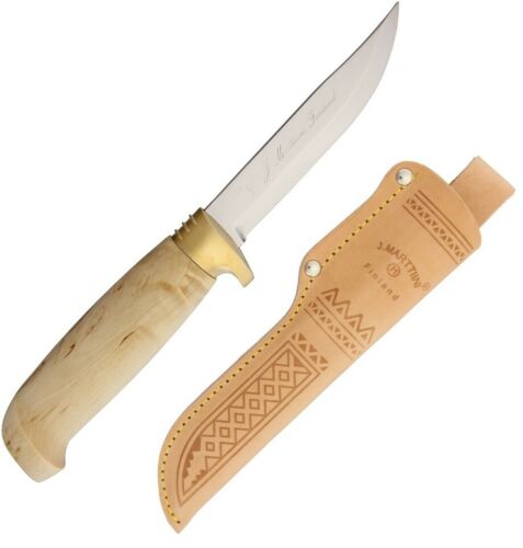 Marttiini Golden Lynx Fixed Knife 4.125" Stainless Steel Blade Curly Birch Handle 160014 -Marttiini - Survivor Hand Precision Knives & Outdoor Gear Store