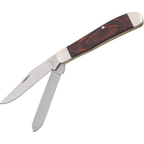 Bear & Son Mini Trapper Pocket Knife Stainless Steel Clip And Spey Blades Rosewood Handle 207R -Bear & Son - Survivor Hand Precision Knives & Outdoor Gear Store