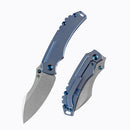 Kansept Knives Pelican EDC Frame Folding Knife 3" S35VN Steel Blade Blue Titanium Handle 1018A6 -Kansept Knives - Survivor Hand Precision Knives & Outdoor Gear Store