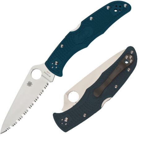 Spyderco Endura 4 Folding Knife 3.88" K390 Tool Steel Blade Blue FRN Handle C10FSK390 -Spyderco - Survivor Hand Precision Knives & Outdoor Gear Store