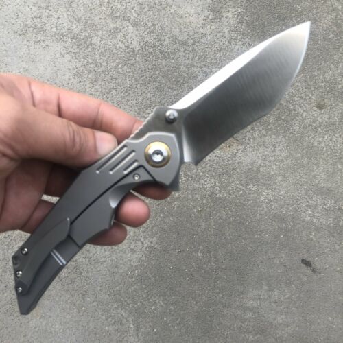 Kansept Knives Delta Frame Folding Knife 3.75" S35VN Steel Blade Gray Titanium Handle 1011A1 -Kansept Knives - Survivor Hand Precision Knives & Outdoor Gear Store
