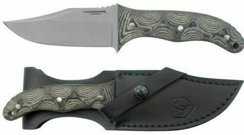 Condor Little Bowie Fixed Knife 4.63 1075HC Steel Full Tang Blade Micarta Handle TK182145HC -Condor - Survivor Hand Precision Knives & Outdoor Gear Store