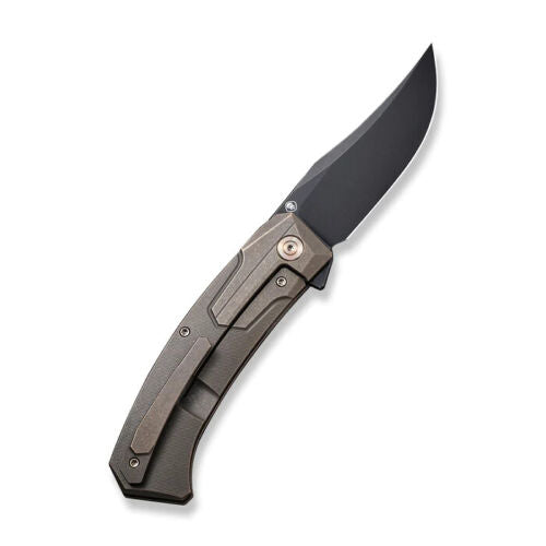 We Knife Co Shuddan Frame Folding Knife 3.5" CPM-20CV Steel Clip Point Blade Bronze Titanium Handle 210153 -We Knife Co - Survivor Hand Precision Knives & Outdoor Gear Store
