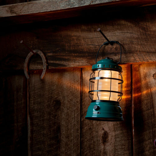 Barebones Living Forest Lantern Teal 6" x 9.5" x 6" Warm Ambient LED Light Stamped Steel/Plastic/Rubber Construction RE161 -Barebones Living - Survivor Hand Precision Knives & Outdoor Gear Store