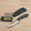 TOPS Mini Scandi Fixed Knife 2.75" 1095HC Steel Full Tang Blade Black Canvas Micarta Handle MSKSURV -TOPS - Survivor Hand Precision Knives & Outdoor Gear Store