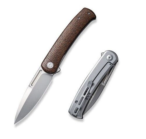 Civivi Cetos Folding Knife 3.48" 14C28N Steel Blade Micarta/Stainless Handle C21025B1 -Civivi - Survivor Hand Precision Knives & Outdoor Gear Store