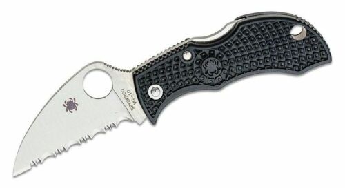 Spyderco Manbug Lockback Folding Knife 1.97" VG10 Steel Blade Black FRN Handle MBKWS -Spyderco - Survivor Hand Precision Knives & Outdoor Gear Store