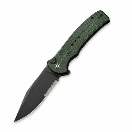 Civivi Cogent Folding Knife 3.5" 14C28N Sandvik Steel Blade Green Micarta Handle C20038E4 -Civivi - Survivor Hand Precision Knives & Outdoor Gear Store