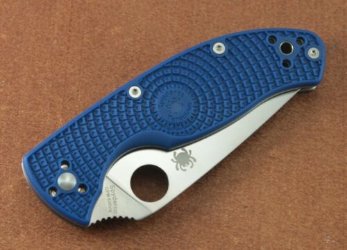 Spyderco Tenacious Linerlock Folding Knife 3.38" CPM S35VN Steel Blade Blue FRN Handle 122PBL -Spyderco - Survivor Hand Precision Knives & Outdoor Gear Store