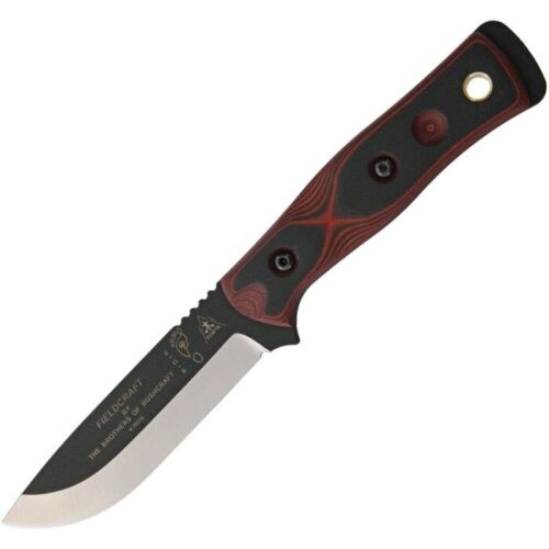 TOPS BOB Hunter Fixed Knife 4.5" 1095HC Steel Full Tang Blade Black/Red G-10 Handle BROSRB -TOPS - Survivor Hand Precision Knives & Outdoor Gear Store