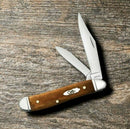 Case XX Peanut Pocket Knife Stainless Steel Blades Antique Smooth Bone Handle 58201 -Case Cutlery - Survivor Hand Precision Knives & Outdoor Gear Store