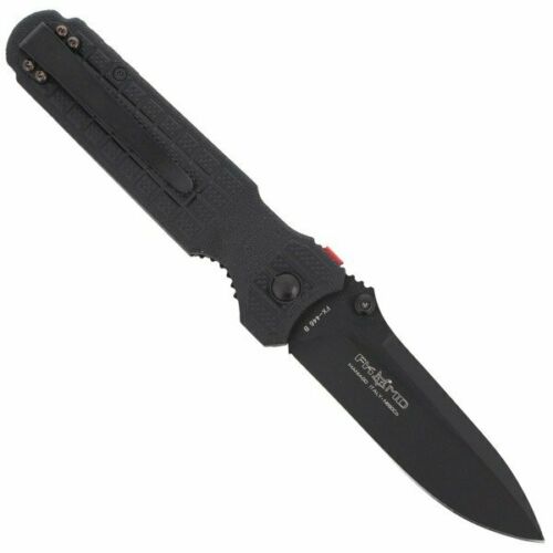Fox Predator II Folding Knife 3.75" Bohler N690 Steel Blade Black Forprene Handle 446B -Fox - Survivor Hand Precision Knives & Outdoor Gear Store