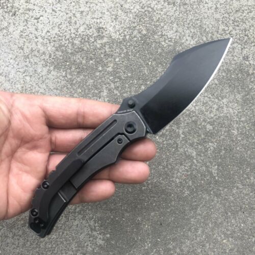 Kansept Knives Pelican EDC Frame Folding Knife 3" S35VN Steel Blade Black Titanium Handle 1018A4 -Kansept Knives - Survivor Hand Precision Knives & Outdoor Gear Store