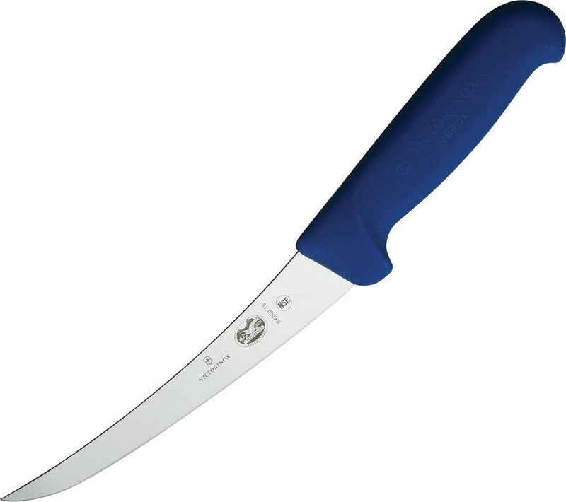 Victorinox Boning Fixed Knife 6" Stainless Steel Blade Blue Fibrox Handle 5660215 -Victorinox - Survivor Hand Precision Knives & Outdoor Gear Store