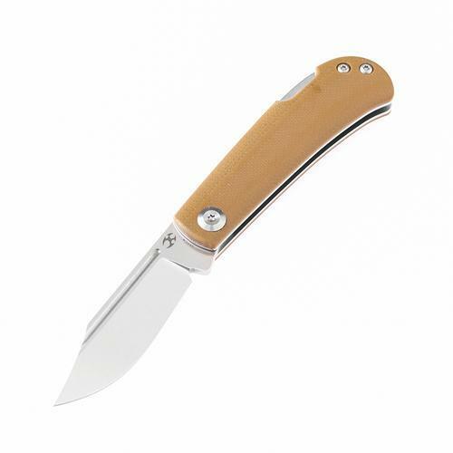 Kansept Knives Wedge Folding Knife 2.25" 154CM Steel Clip Blade Mustard Yellow G10 Handle 2026B9 -Kansept Knives - Survivor Hand Precision Knives & Outdoor Gear Store