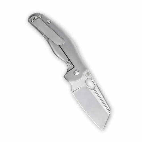 Kizer Cutlery C01C Folding Knife 3.38" S35VN Steel Blade Gray Titanium Handle 4488A4 -Kizer Cutlery - Survivor Hand Precision Knives & Outdoor Gear Store