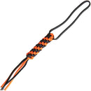 We Knife Co Paracord Lanyard Orange Black Braided Construction Cobra-Weave Pattern A03C -We Knife Co - Survivor Hand Precision Knives & Outdoor Gear Store