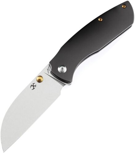 Kansept Knives Convict Folding Knife 3.25" S35VN Steel Blade Gray Titanium Handle 1023B1 -Kansept Knives - Survivor Hand Precision Knives & Outdoor Gear Store