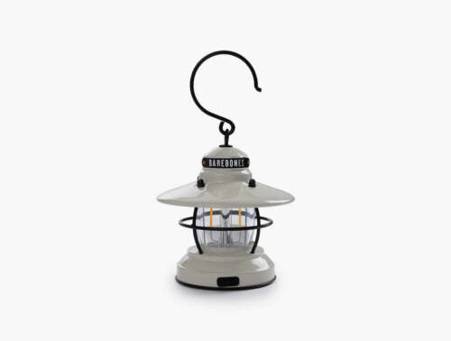 Barebones Living Edison Mini Lantern Micro-USB White Stamped Steel Construction/Hanging Hook RE170 -Barebones Living - Survivor Hand Precision Knives & Outdoor Gear Store