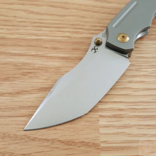 Kansept Knives Pelican EDC Frame Folding Knife 3" S35VN Steel Blade Gray Titanium Handle 1018A1 -Kansept Knives - Survivor Hand Precision Knives & Outdoor Gear Store