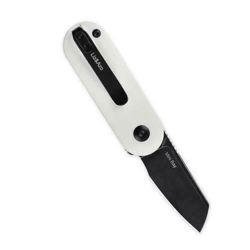 Kizer Cutlery Mini Bay Folding Knife 1.88" S35VN Steel Blade Black / White G10 Handle 2583A1 -Kizer Cutlery - Survivor Hand Precision Knives & Outdoor Gear Store