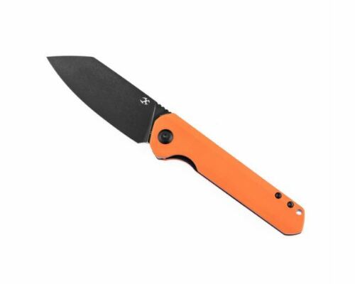 Kansept Knives Bulldozer Folding Knife 3.75" D2 Tool Steel Blade Orange G10 Handle 1028A7 -Kansept Knives - Survivor Hand Precision Knives & Outdoor Gear Store