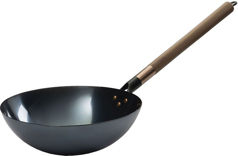 Barebones Living Long Handle Wok Heavy-Duty Traditional 12" Rolled Steel Bowl RE455 -Barebones Living - Survivor Hand Precision Knives & Outdoor Gear Store