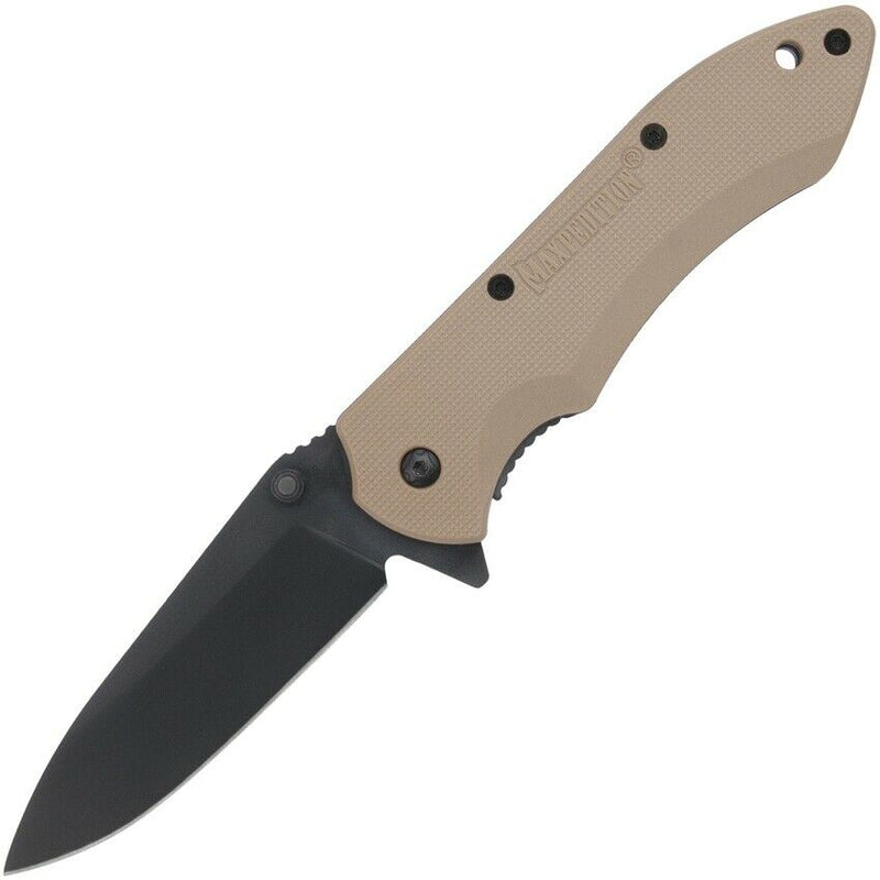 Maxpedition Ferox Linerlock Khaki Folding Knife 3.25" 5Cr13 Blade Nylon Handle FXPK -Maxpedition - Survivor Hand Precision Knives & Outdoor Gear Store