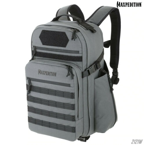 Maxpedition Havyk-1 Backpack Water/Abrasion Resistant 500-D Wolf Gray Nylon Construction 2121W -Maxpedition - Survivor Hand Precision Knives & Outdoor Gear Store