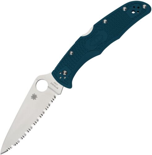 Spyderco Endura 4 Folding Knife 3.88" K390 Tool Steel Blade Blue FRN Handle C10FSK390 -Spyderco - Survivor Hand Precision Knives & Outdoor Gear Store